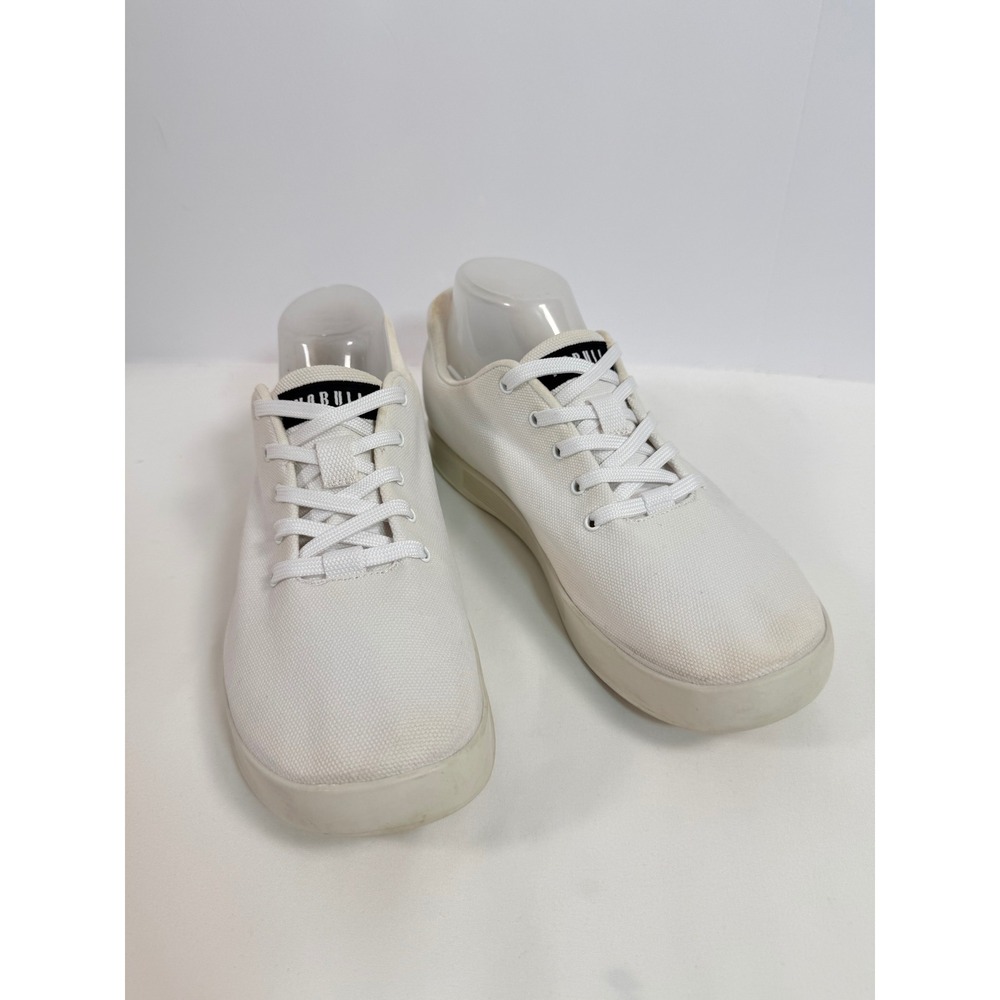 NOBULL Canvas Trainers White Low Top Training Shoes Womens 11 Mens 9.5